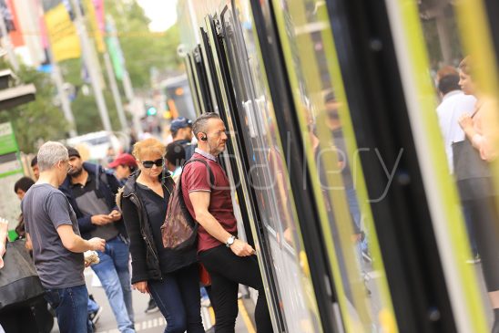 Melbourne tram passenger - RailGallery