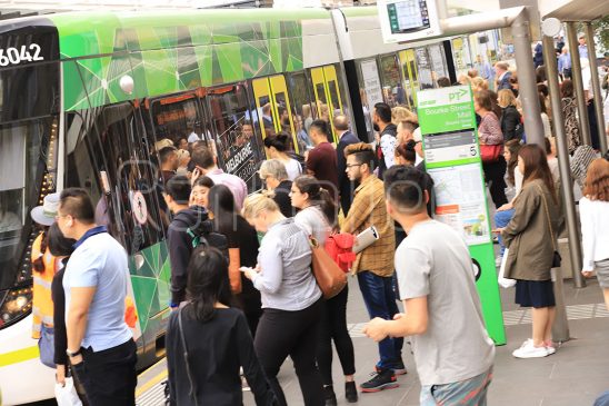 Melbourne tram passenger - RailGallery