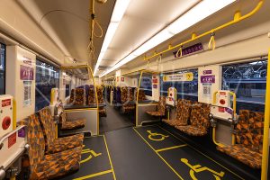 Standard gauge V/Locity interior | RailGallery